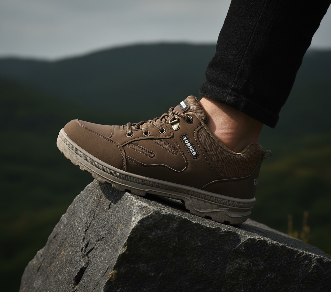 Brown Mesh Fabric Low Maintaince Attractive Easy To Wear Casual Shoes For Men